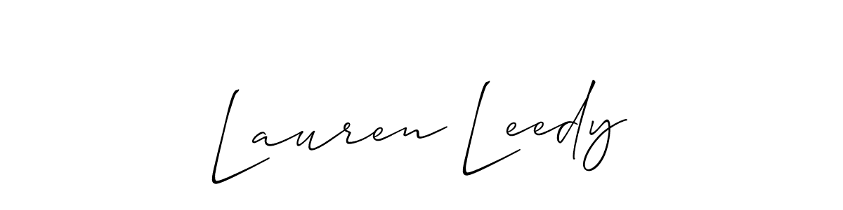 Make a short Lauren Leedy signature style. Manage your documents anywhere anytime using Allison_Script. Create and add eSignatures, submit forms, share and send files easily. Lauren Leedy signature style 2 images and pictures png