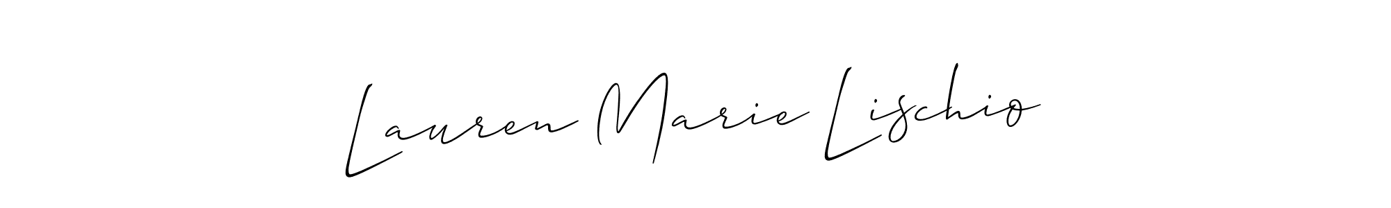 Also we have Lauren Marie Lischio name is the best signature style. Create professional handwritten signature collection using Allison_Script autograph style. Lauren Marie Lischio signature style 2 images and pictures png