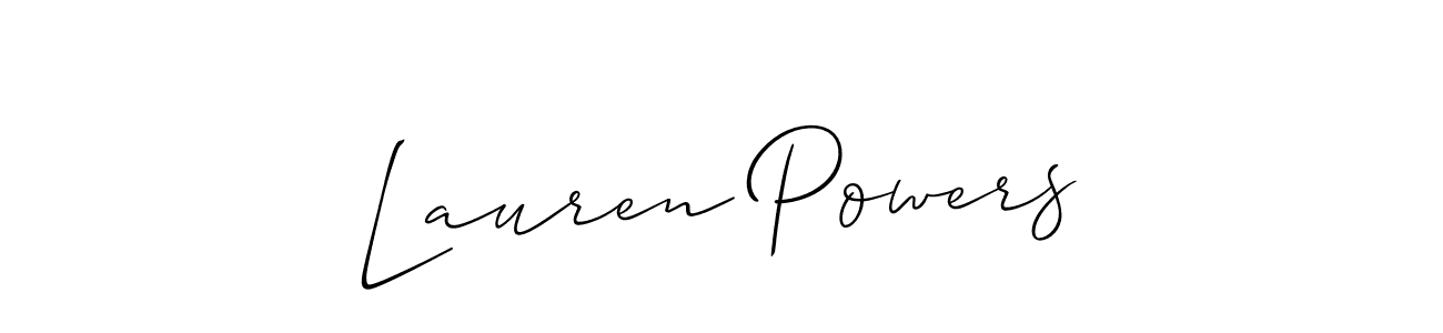 if you are searching for the best signature style for your name Lauren Powers. so please give up your signature search. here we have designed multiple signature styles  using Allison_Script. Lauren Powers signature style 2 images and pictures png
