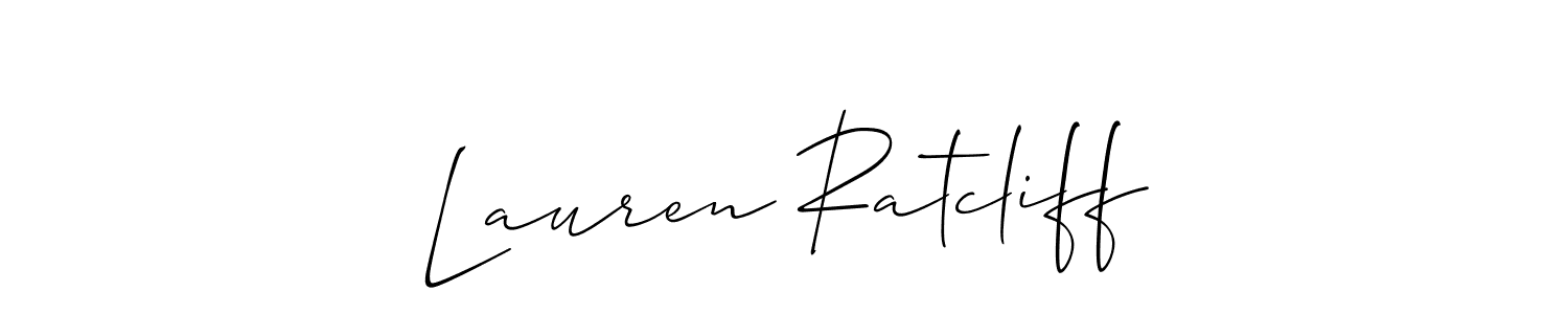 Also You can easily find your signature by using the search form. We will create Lauren Ratcliff name handwritten signature images for you free of cost using Allison_Script sign style. Lauren Ratcliff signature style 2 images and pictures png