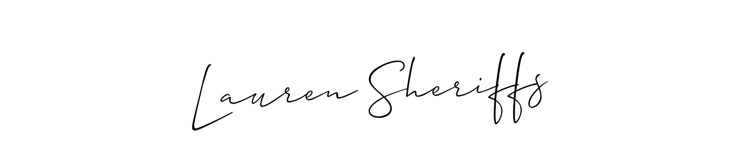 Make a beautiful signature design for name Lauren Sheriffs. Use this online signature maker to create a handwritten signature for free. Lauren Sheriffs signature style 2 images and pictures png