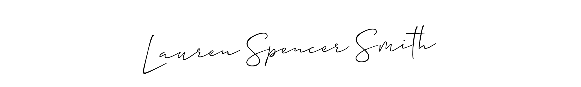 This is the best signature style for the Lauren Spencer Smith name. Also you like these signature font (Allison_Script). Mix name signature. Lauren Spencer Smith signature style 2 images and pictures png