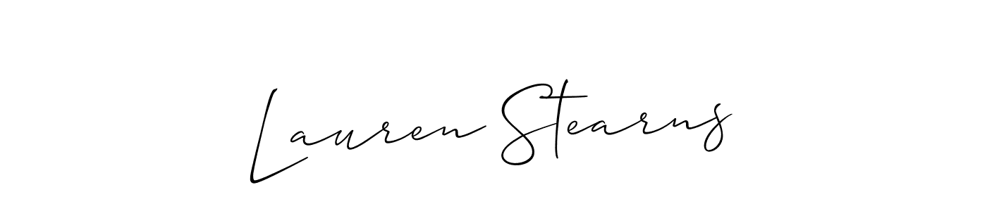 if you are searching for the best signature style for your name Lauren Stearns. so please give up your signature search. here we have designed multiple signature styles  using Allison_Script. Lauren Stearns signature style 2 images and pictures png