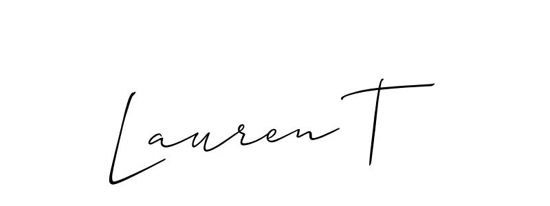 This is the best signature style for the Lauren T name. Also you like these signature font (Allison_Script). Mix name signature. Lauren T signature style 2 images and pictures png