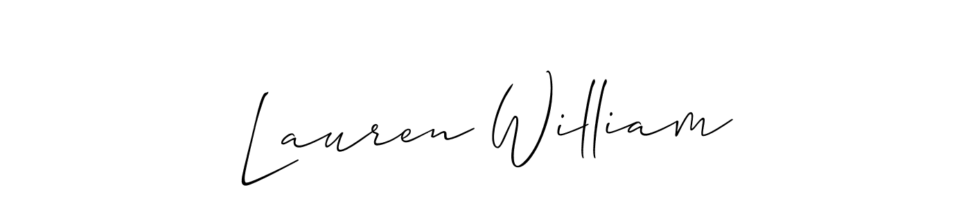 This is the best signature style for the Lauren William name. Also you like these signature font (Allison_Script). Mix name signature. Lauren William signature style 2 images and pictures png