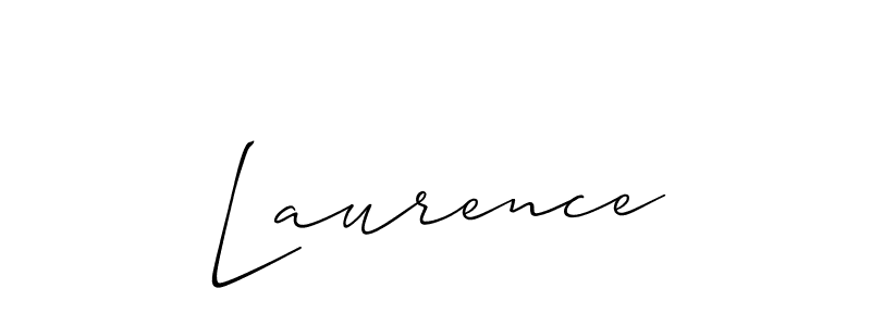 You should practise on your own different ways (Allison_Script) to write your name (Laurence) in signature. don't let someone else do it for you. Laurence signature style 2 images and pictures png