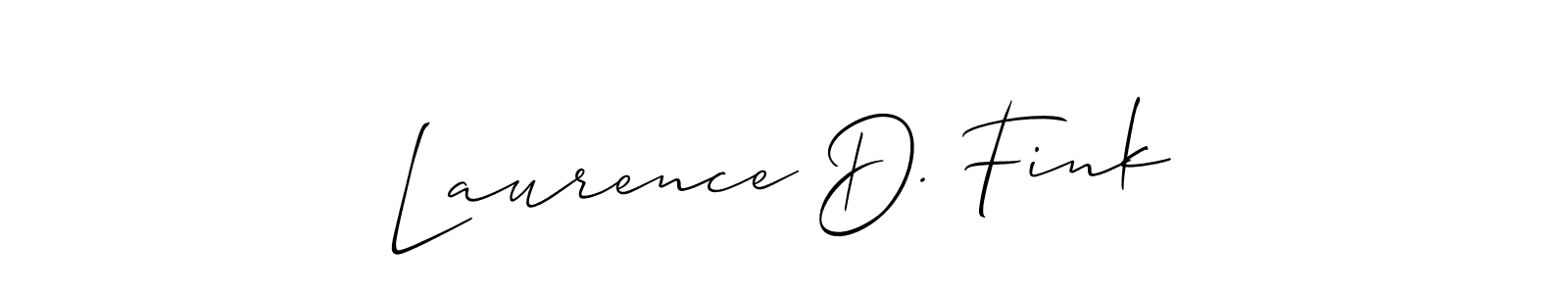 How to Draw Laurence D. Fink signature style? Allison_Script is a latest design signature styles for name Laurence D. Fink. Laurence D. Fink signature style 2 images and pictures png