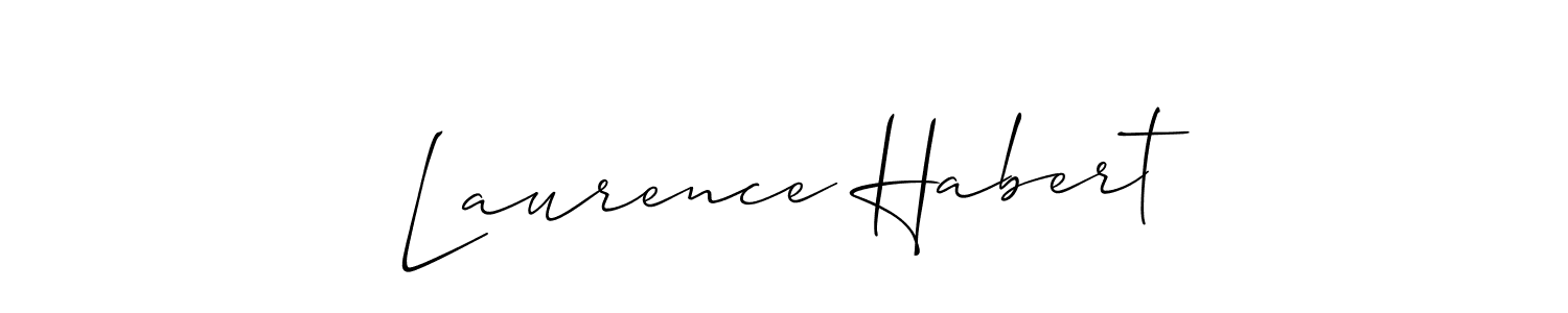 Allison_Script is a professional signature style that is perfect for those who want to add a touch of class to their signature. It is also a great choice for those who want to make their signature more unique. Get Laurence Habert name to fancy signature for free. Laurence Habert signature style 2 images and pictures png