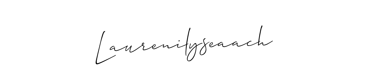 Use a signature maker to create a handwritten signature online. With this signature software, you can design (Allison_Script) your own signature for name Laurenilyseaach. Laurenilyseaach signature style 2 images and pictures png