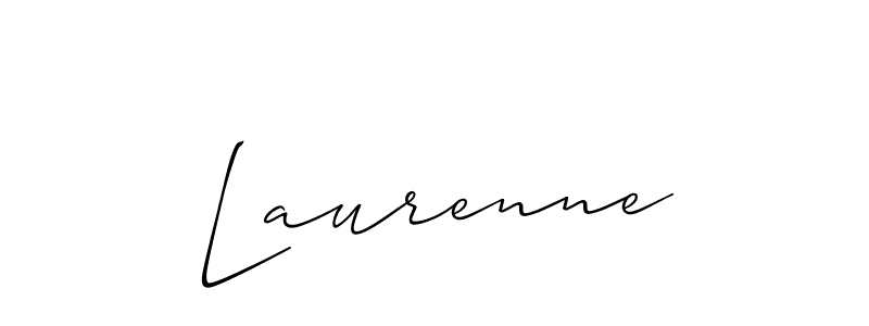 Create a beautiful signature design for name Laurenne. With this signature (Allison_Script) fonts, you can make a handwritten signature for free. Laurenne signature style 2 images and pictures png