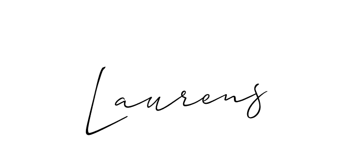 Allison_Script is a professional signature style that is perfect for those who want to add a touch of class to their signature. It is also a great choice for those who want to make their signature more unique. Get Laurens name to fancy signature for free. Laurens signature style 2 images and pictures png