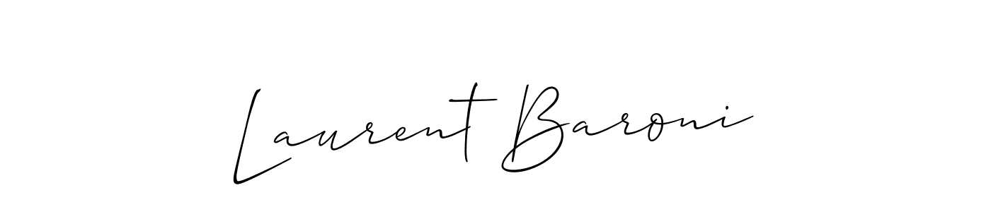 The best way (Allison_Script) to make a short signature is to pick only two or three words in your name. The name Laurent Baroni include a total of six letters. For converting this name. Laurent Baroni signature style 2 images and pictures png