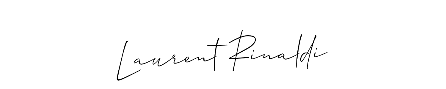 Create a beautiful signature design for name Laurent Rinaldi. With this signature (Allison_Script) fonts, you can make a handwritten signature for free. Laurent Rinaldi signature style 2 images and pictures png