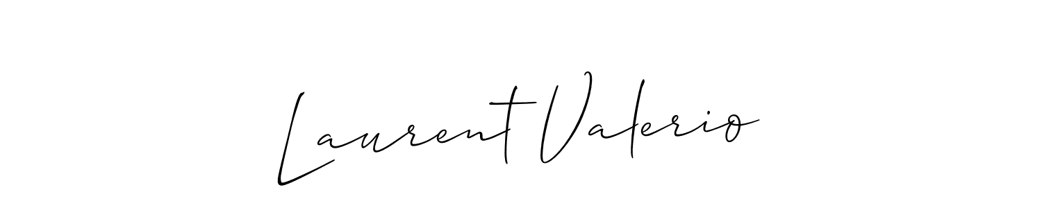 How to make Laurent Valerio name signature. Use Allison_Script style for creating short signs online. This is the latest handwritten sign. Laurent Valerio signature style 2 images and pictures png