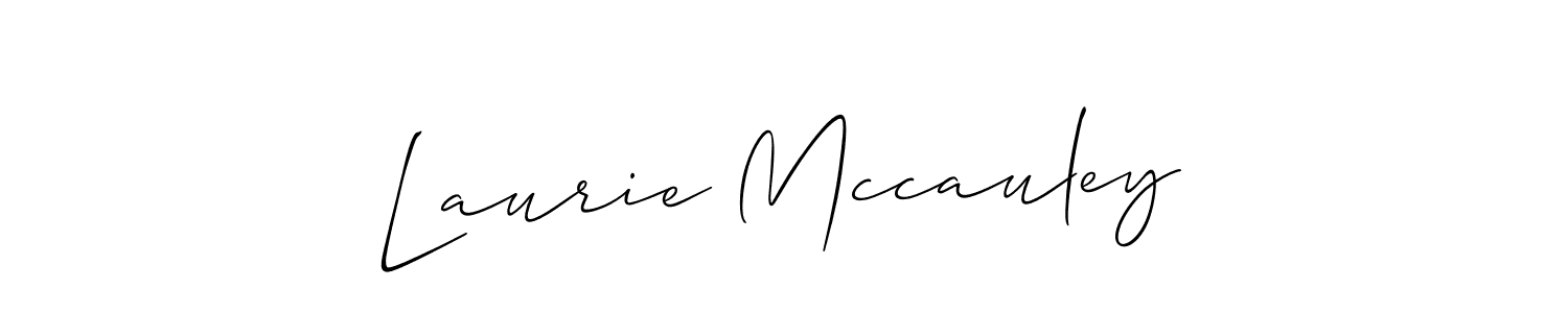 Create a beautiful signature design for name Laurie Mccauley. With this signature (Allison_Script) fonts, you can make a handwritten signature for free. Laurie Mccauley signature style 2 images and pictures png
