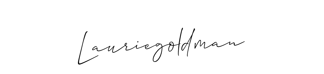 Lauriegoldman stylish signature style. Best Handwritten Sign (Allison_Script) for my name. Handwritten Signature Collection Ideas for my name Lauriegoldman. Lauriegoldman signature style 2 images and pictures png