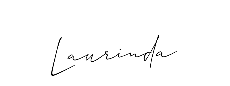 Allison_Script is a professional signature style that is perfect for those who want to add a touch of class to their signature. It is also a great choice for those who want to make their signature more unique. Get Laurinda name to fancy signature for free. Laurinda signature style 2 images and pictures png