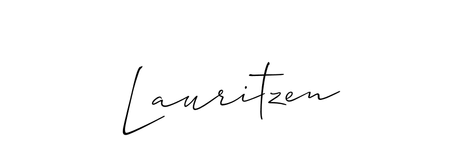 Use a signature maker to create a handwritten signature online. With this signature software, you can design (Allison_Script) your own signature for name Lauritzen. Lauritzen signature style 2 images and pictures png
