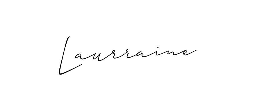 Make a beautiful signature design for name Laurraine. With this signature (Allison_Script) style, you can create a handwritten signature for free. Laurraine signature style 2 images and pictures png