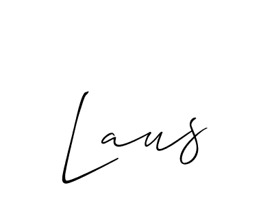 The best way (Allison_Script) to make a short signature is to pick only two or three words in your name. The name Laus include a total of six letters. For converting this name. Laus signature style 2 images and pictures png