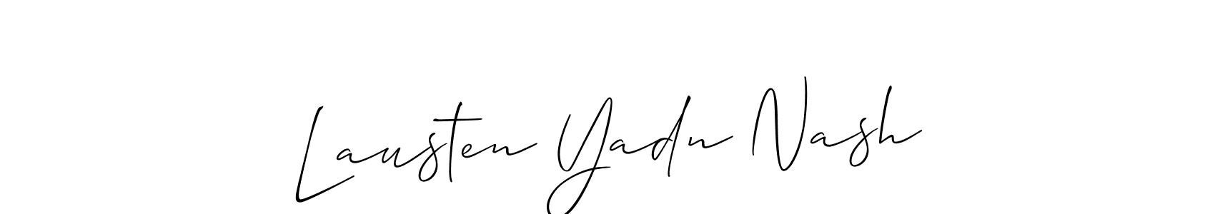 Design your own signature with our free online signature maker. With this signature software, you can create a handwritten (Allison_Script) signature for name Lausten Yadn Nash. Lausten Yadn Nash signature style 2 images and pictures png