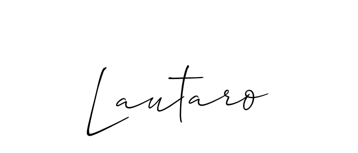 Also we have Lautaro name is the best signature style. Create professional handwritten signature collection using Allison_Script autograph style. Lautaro signature style 2 images and pictures png