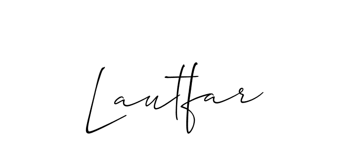 How to Draw Lautfar signature style? Allison_Script is a latest design signature styles for name Lautfar. Lautfar signature style 2 images and pictures png