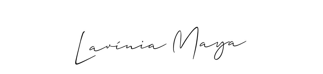 How to make Lavínia Maya signature? Allison_Script is a professional autograph style. Create handwritten signature for Lavínia Maya name. Lavínia Maya signature style 2 images and pictures png