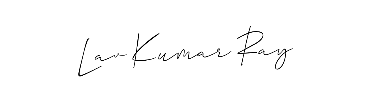 How to make Lav Kumar Ray signature? Allison_Script is a professional autograph style. Create handwritten signature for Lav Kumar Ray name. Lav Kumar Ray signature style 2 images and pictures png
