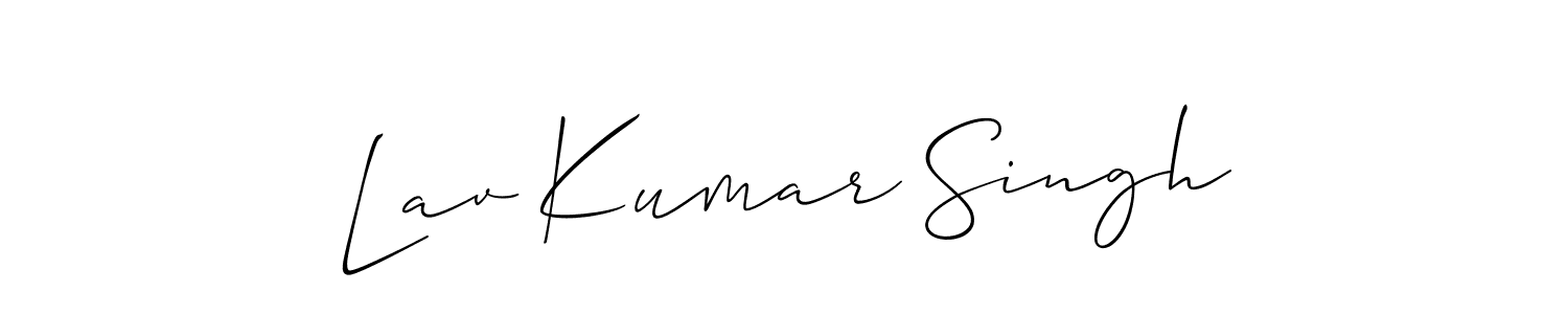 Similarly Allison_Script is the best handwritten signature design. Signature creator online .You can use it as an online autograph creator for name Lav Kumar Singh. Lav Kumar Singh signature style 2 images and pictures png