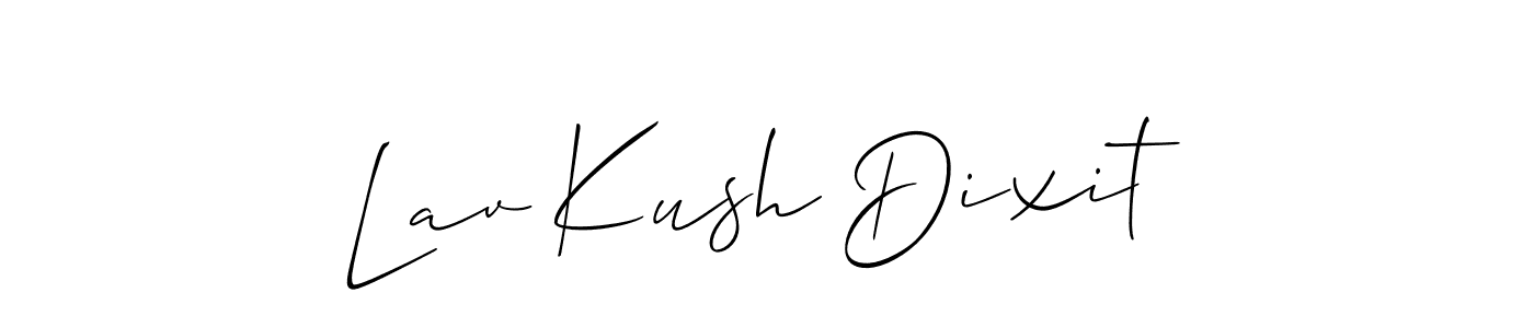 How to Draw Lav Kush Dixit signature style? Allison_Script is a latest design signature styles for name Lav Kush Dixit. Lav Kush Dixit signature style 2 images and pictures png