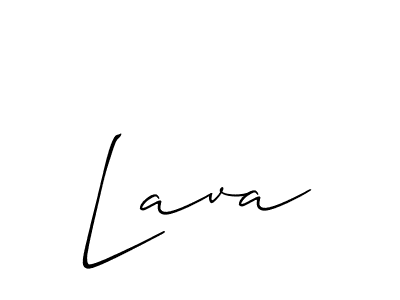 Design your own signature with our free online signature maker. With this signature software, you can create a handwritten (Allison_Script) signature for name Lava. Lava signature style 2 images and pictures png