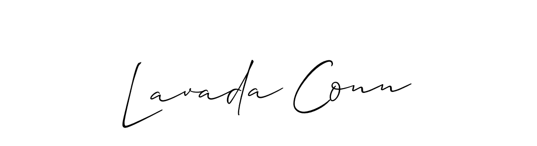 It looks lik you need a new signature style for name Lavada Conn. Design unique handwritten (Allison_Script) signature with our free signature maker in just a few clicks. Lavada Conn signature style 2 images and pictures png