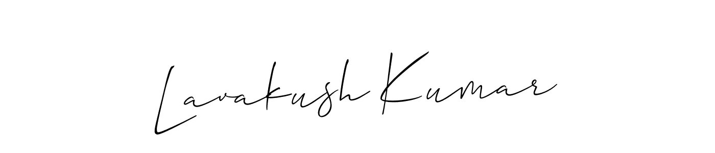 Design your own signature with our free online signature maker. With this signature software, you can create a handwritten (Allison_Script) signature for name Lavakush Kumar. Lavakush Kumar signature style 2 images and pictures png