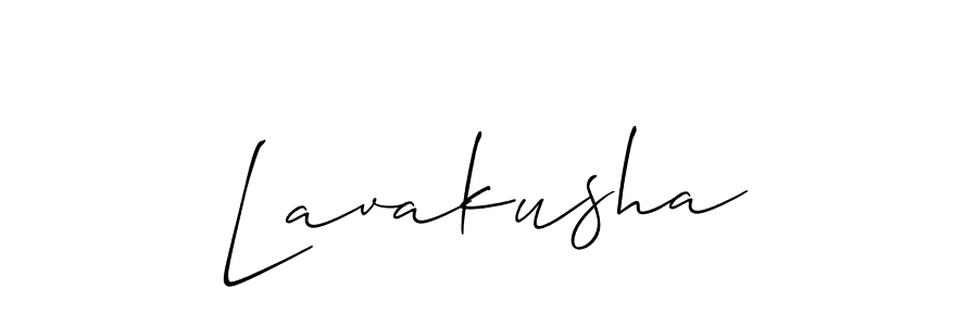 How to make Lavakusha signature? Allison_Script is a professional autograph style. Create handwritten signature for Lavakusha name. Lavakusha signature style 2 images and pictures png