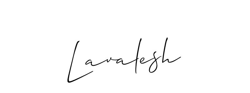 Allison_Script is a professional signature style that is perfect for those who want to add a touch of class to their signature. It is also a great choice for those who want to make their signature more unique. Get Lavalesh name to fancy signature for free. Lavalesh signature style 2 images and pictures png