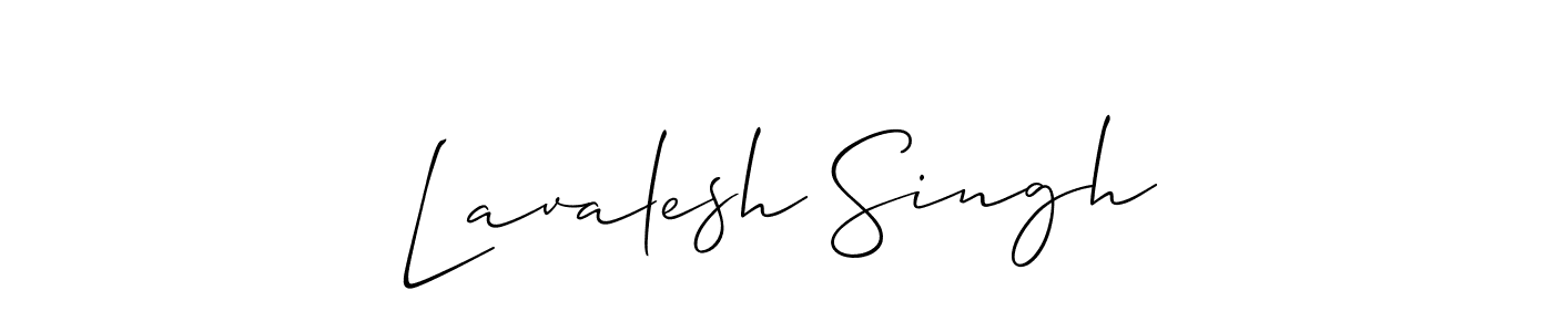 How to make Lavalesh Singh name signature. Use Allison_Script style for creating short signs online. This is the latest handwritten sign. Lavalesh Singh signature style 2 images and pictures png