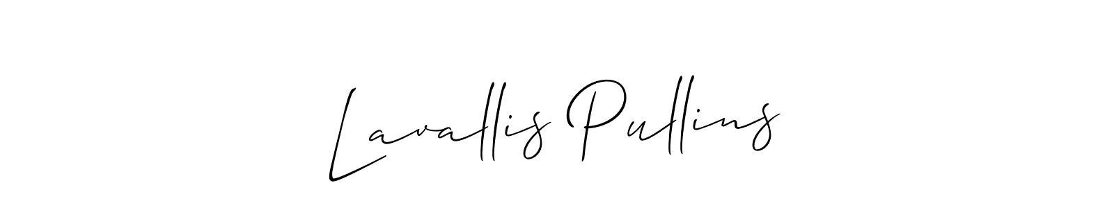 Make a short Lavallis Pullins signature style. Manage your documents anywhere anytime using Allison_Script. Create and add eSignatures, submit forms, share and send files easily. Lavallis Pullins signature style 2 images and pictures png