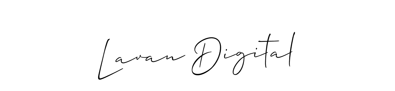 Best and Professional Signature Style for Lavan Digital. Allison_Script Best Signature Style Collection. Lavan Digital signature style 2 images and pictures png