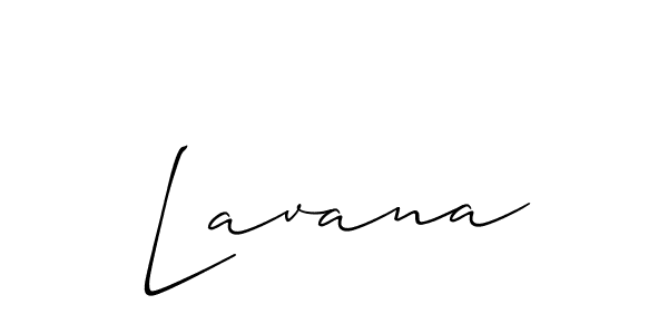 Create a beautiful signature design for name Lavana. With this signature (Allison_Script) fonts, you can make a handwritten signature for free. Lavana signature style 2 images and pictures png