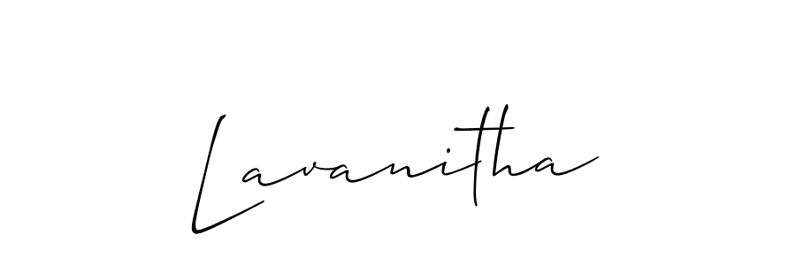 The best way (Allison_Script) to make a short signature is to pick only two or three words in your name. The name Lavanitha include a total of six letters. For converting this name. Lavanitha signature style 2 images and pictures png