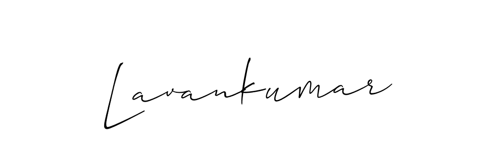 Make a beautiful signature design for name Lavankumar. With this signature (Allison_Script) style, you can create a handwritten signature for free. Lavankumar signature style 2 images and pictures png