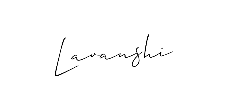 You should practise on your own different ways (Allison_Script) to write your name (Lavanshi) in signature. don't let someone else do it for you. Lavanshi signature style 2 images and pictures png