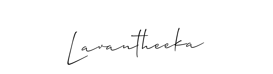 Design your own signature with our free online signature maker. With this signature software, you can create a handwritten (Allison_Script) signature for name Lavantheeka. Lavantheeka signature style 2 images and pictures png