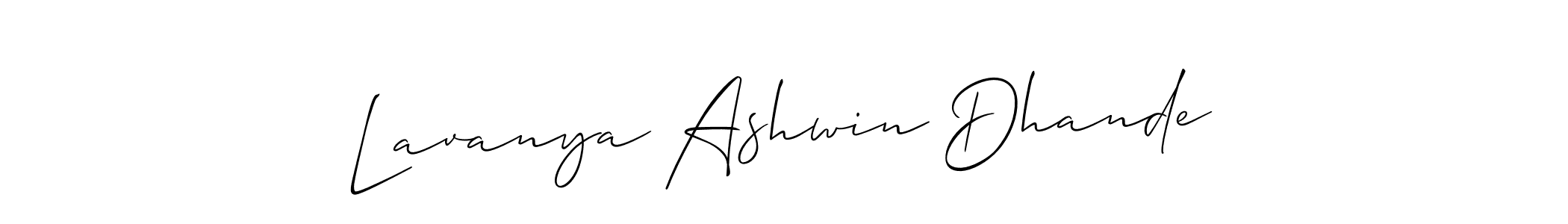Make a beautiful signature design for name Lavanya Ashwin Dhande. Use this online signature maker to create a handwritten signature for free. Lavanya Ashwin Dhande signature style 2 images and pictures png