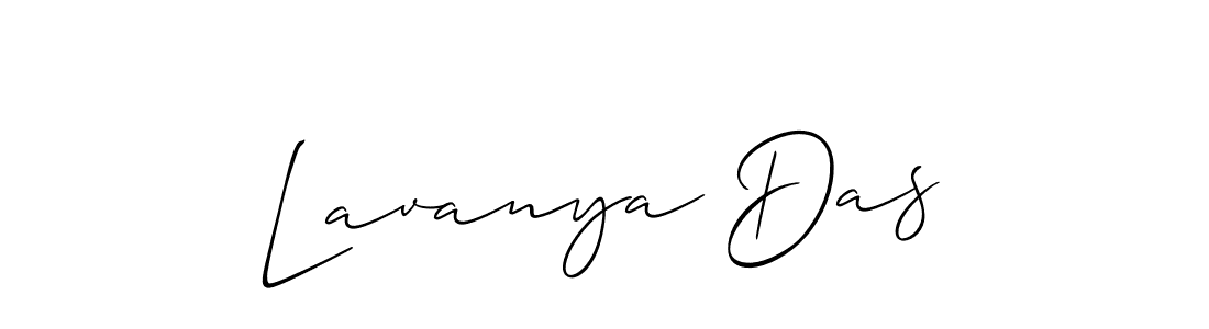 Make a beautiful signature design for name Lavanya Das. With this signature (Allison_Script) style, you can create a handwritten signature for free. Lavanya Das signature style 2 images and pictures png