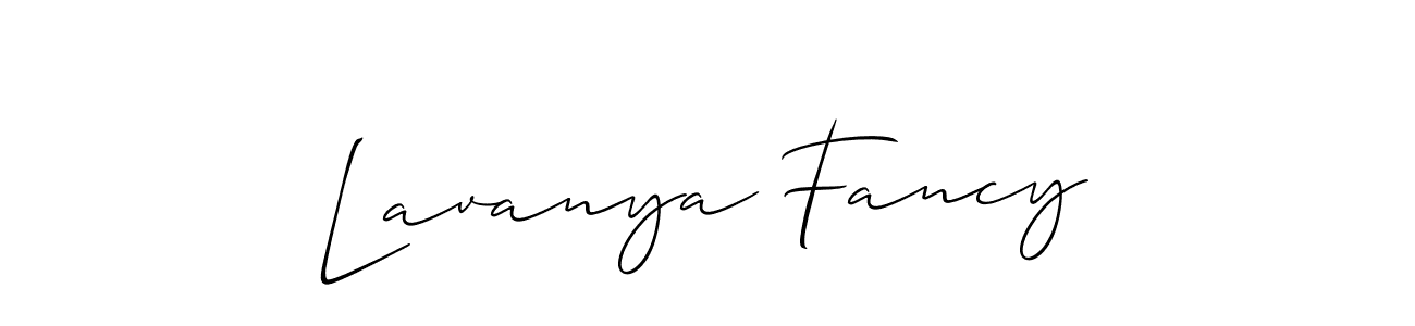 Design your own signature with our free online signature maker. With this signature software, you can create a handwritten (Allison_Script) signature for name Lavanya Fancy. Lavanya Fancy signature style 2 images and pictures png