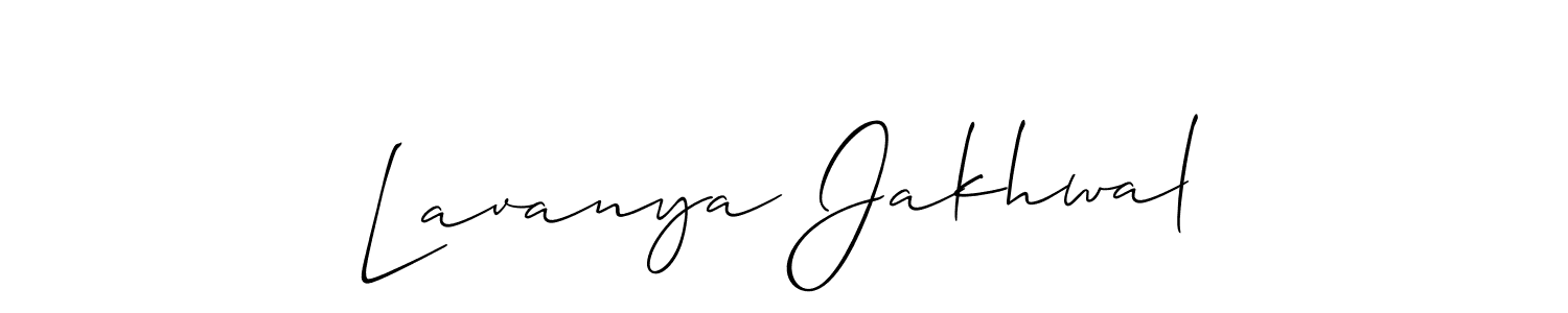 Make a beautiful signature design for name Lavanya Jakhwal. Use this online signature maker to create a handwritten signature for free. Lavanya Jakhwal signature style 2 images and pictures png