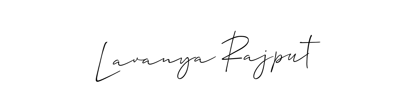 Use a signature maker to create a handwritten signature online. With this signature software, you can design (Allison_Script) your own signature for name Lavanya Rajput. Lavanya Rajput signature style 2 images and pictures png