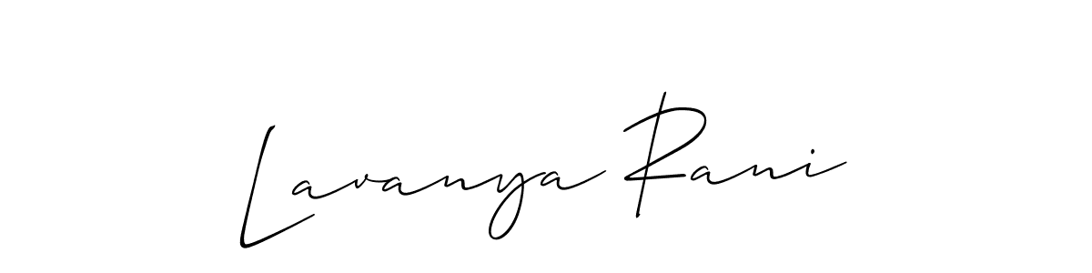 Make a beautiful signature design for name Lavanya Rani. Use this online signature maker to create a handwritten signature for free. Lavanya Rani signature style 2 images and pictures png